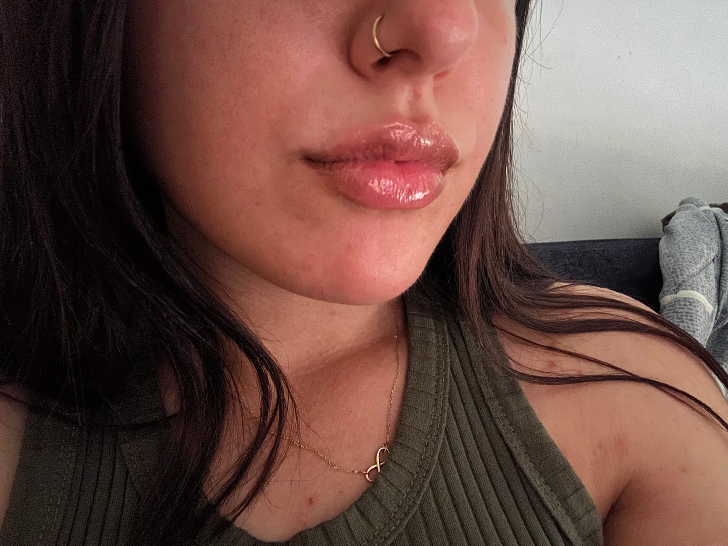 Customer photo review of Lipgasm Lip Plumper