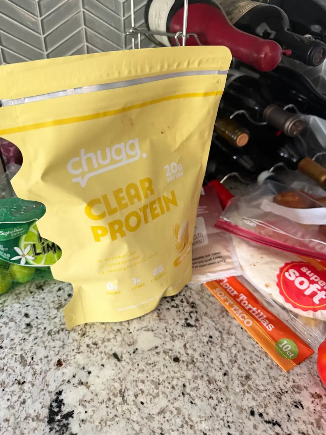 Customer photo review of Clear Protein Lemon Sorbet