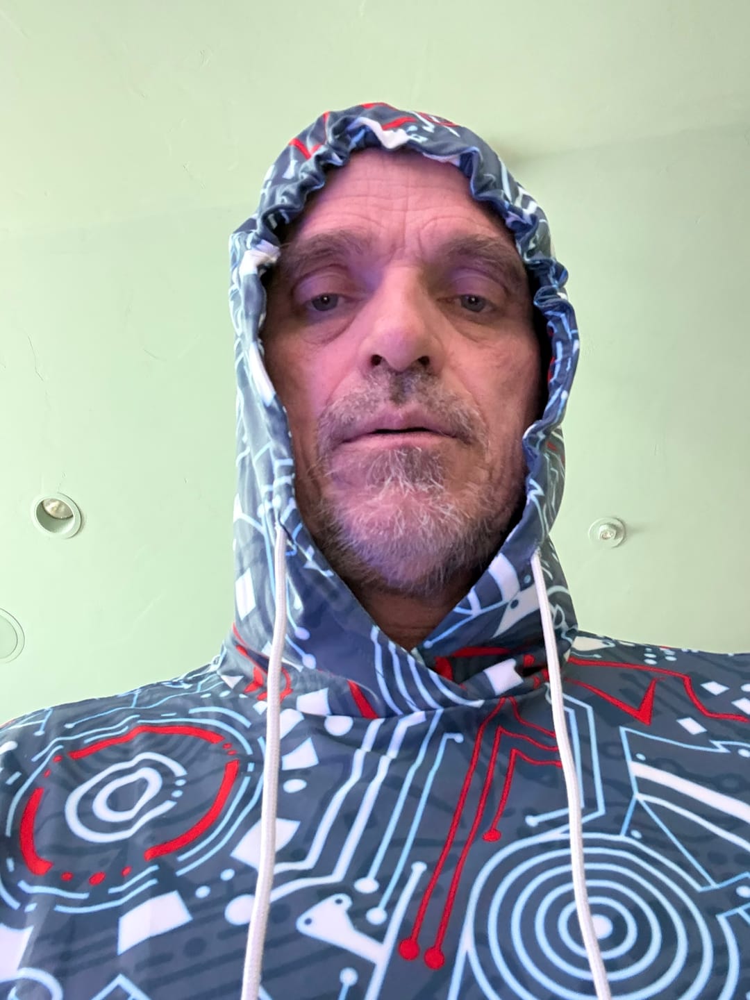 Customer photo review of Disney's Tron "Greetings Programs" – Performance Hoodie