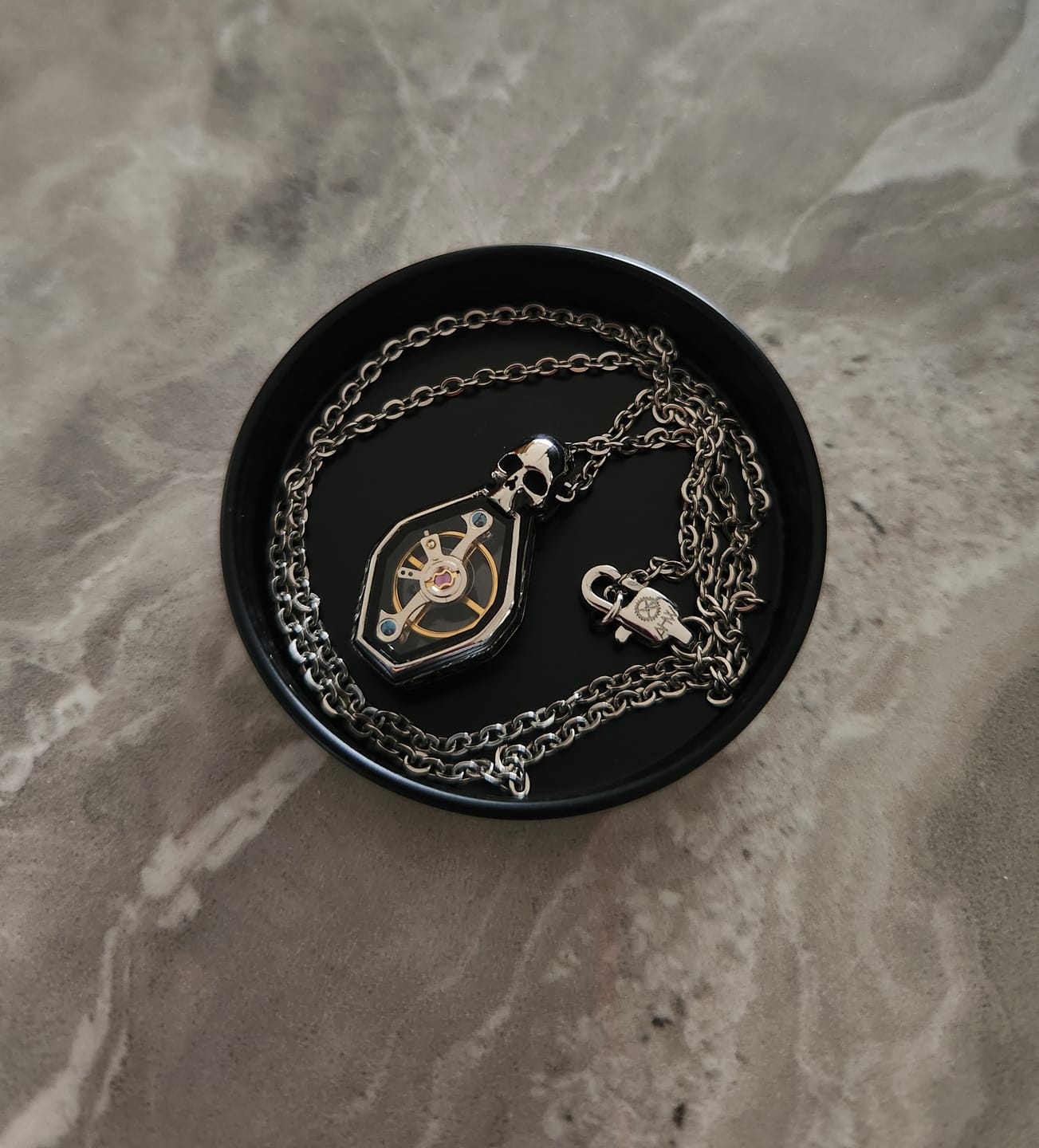 Customer photo review of Skull Pendant - MEMENTO MORI