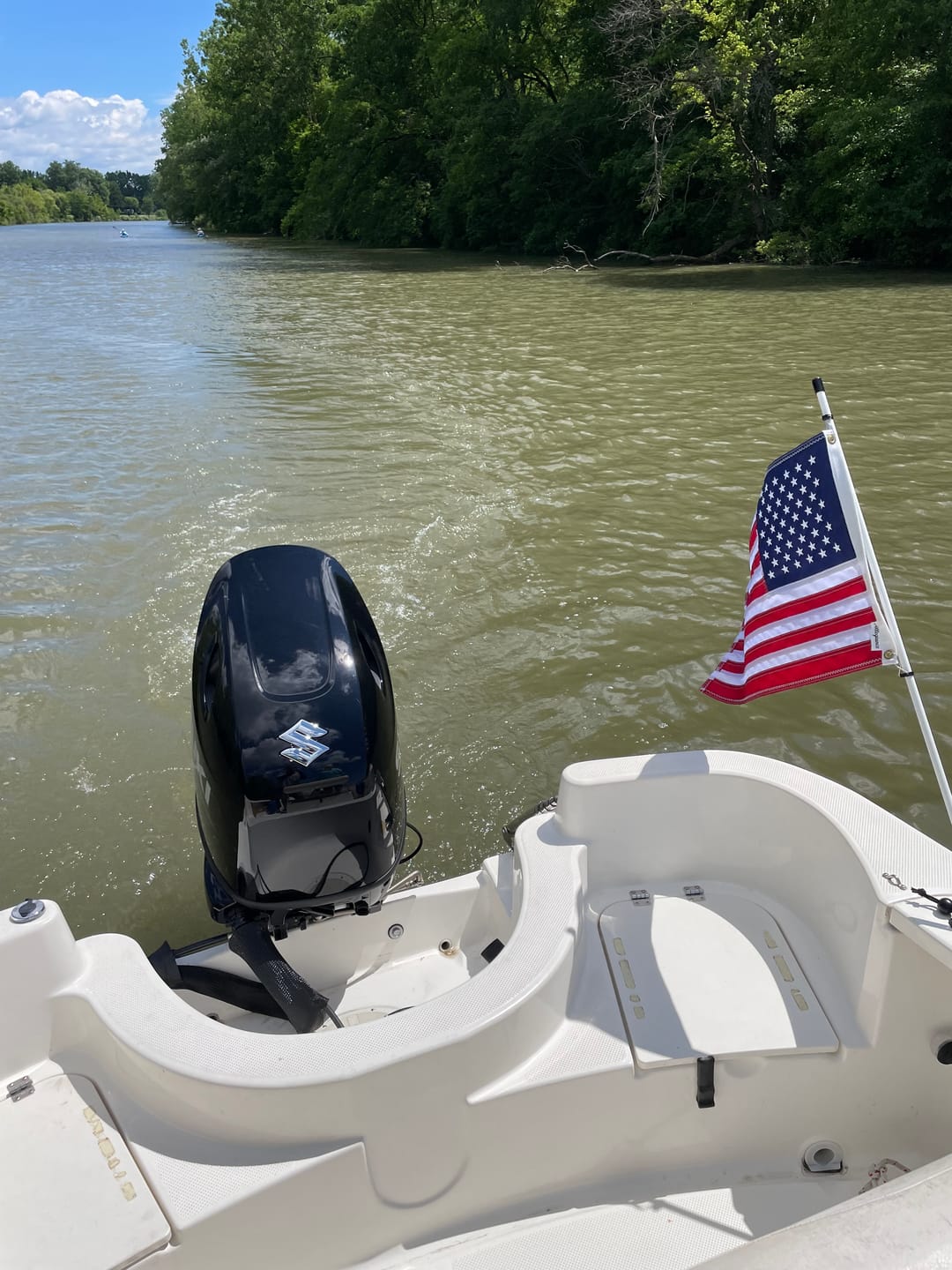Customer photo review of 16" x 24" Boat Flag Set
