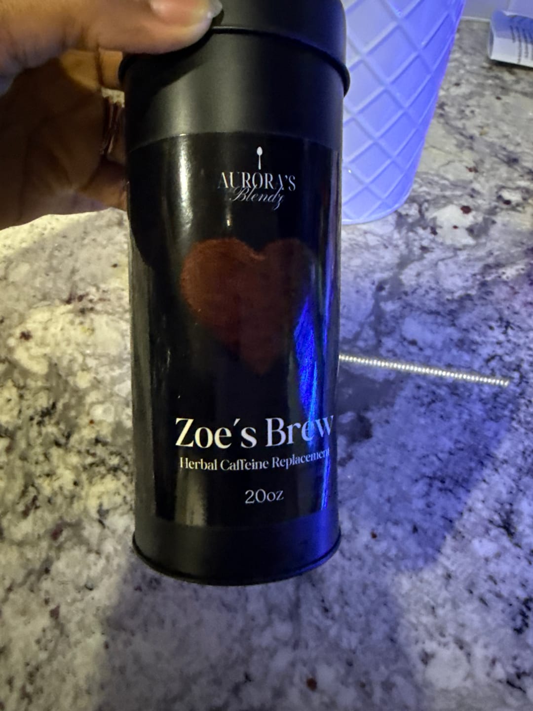 Customer photo review of Zoe's Brew-  Herbal Caffeine Replacement