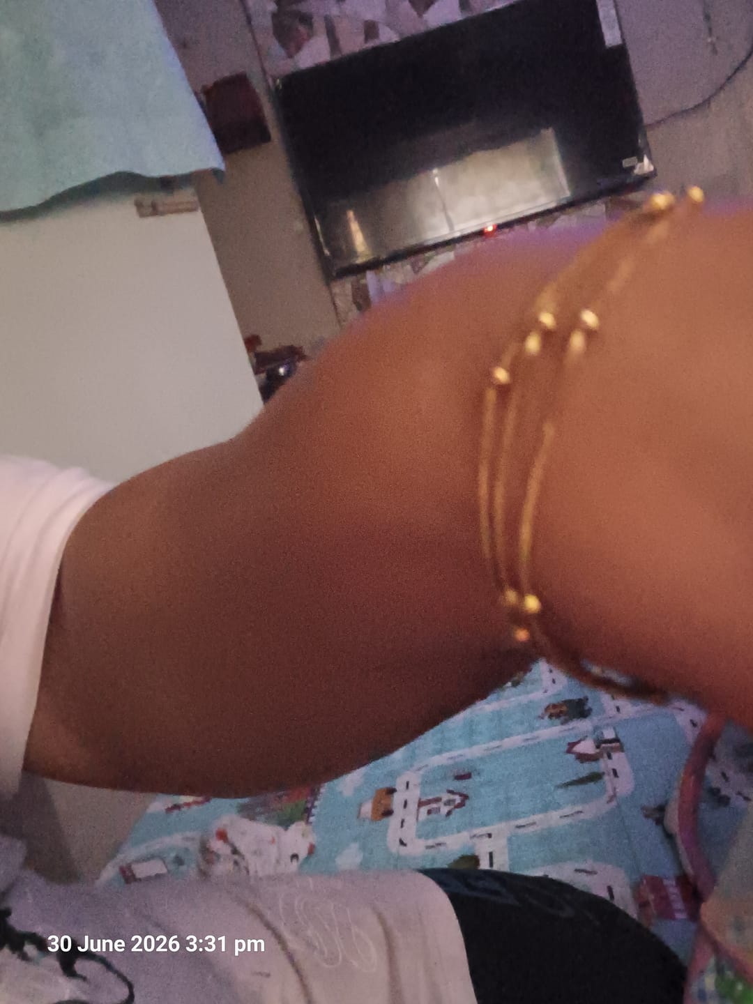 Customer photo review of Beaded Beauty Layered Chain Bracelet