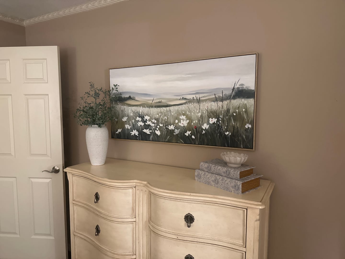 Customer photo review of White Blossom Meadow Landscape Painting