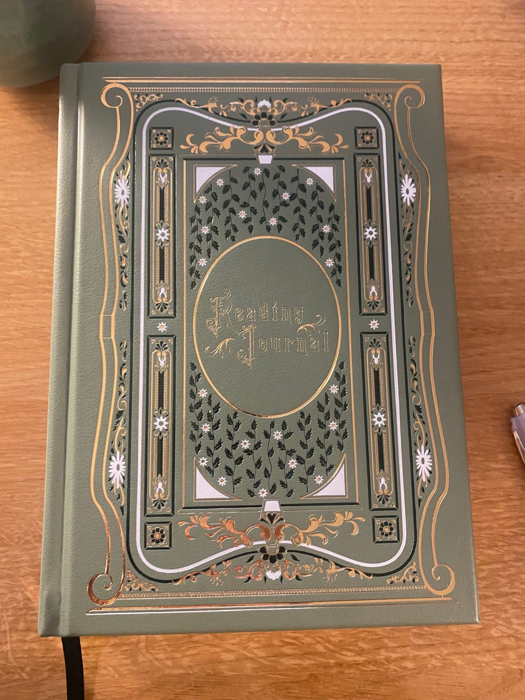 Customer photo review of Reading Journal - Sage