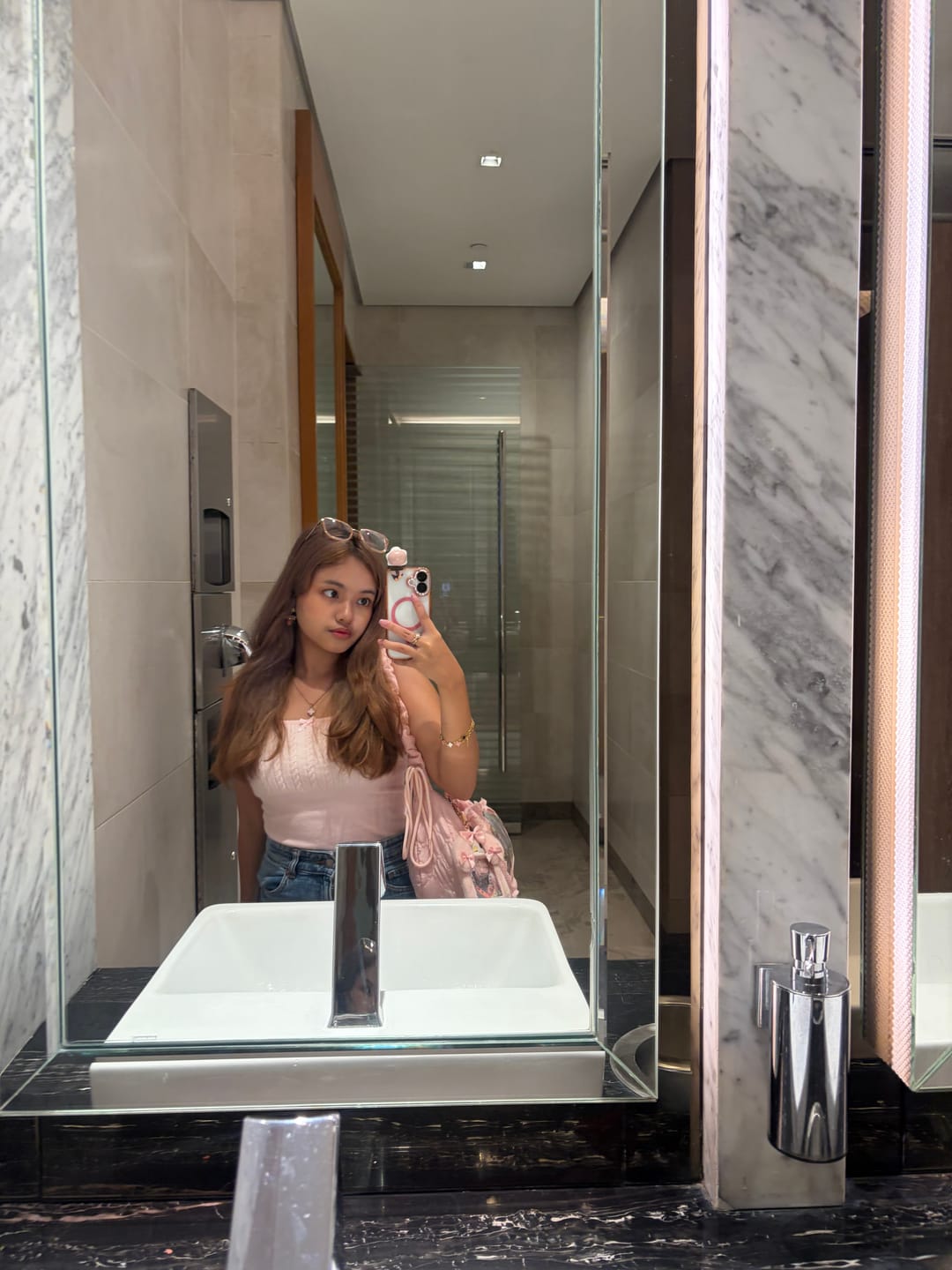 Customer photo review of Colette Cable Knit Cami Top
