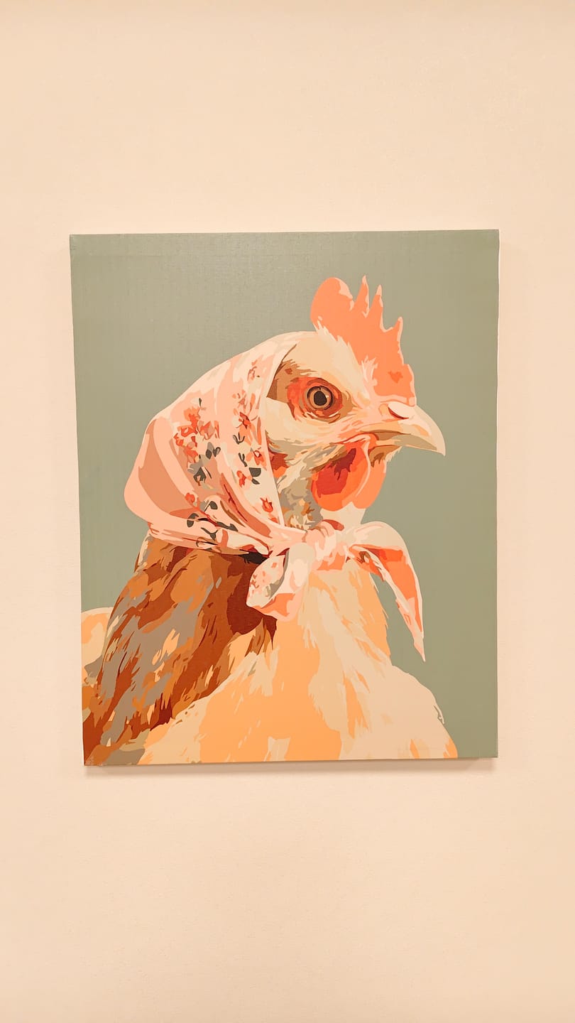 Customer photo review of Coquette Chicken | Paint by Number