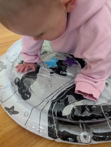 Customer photo review of Under The Sea High Contrast Sensory Water Mat