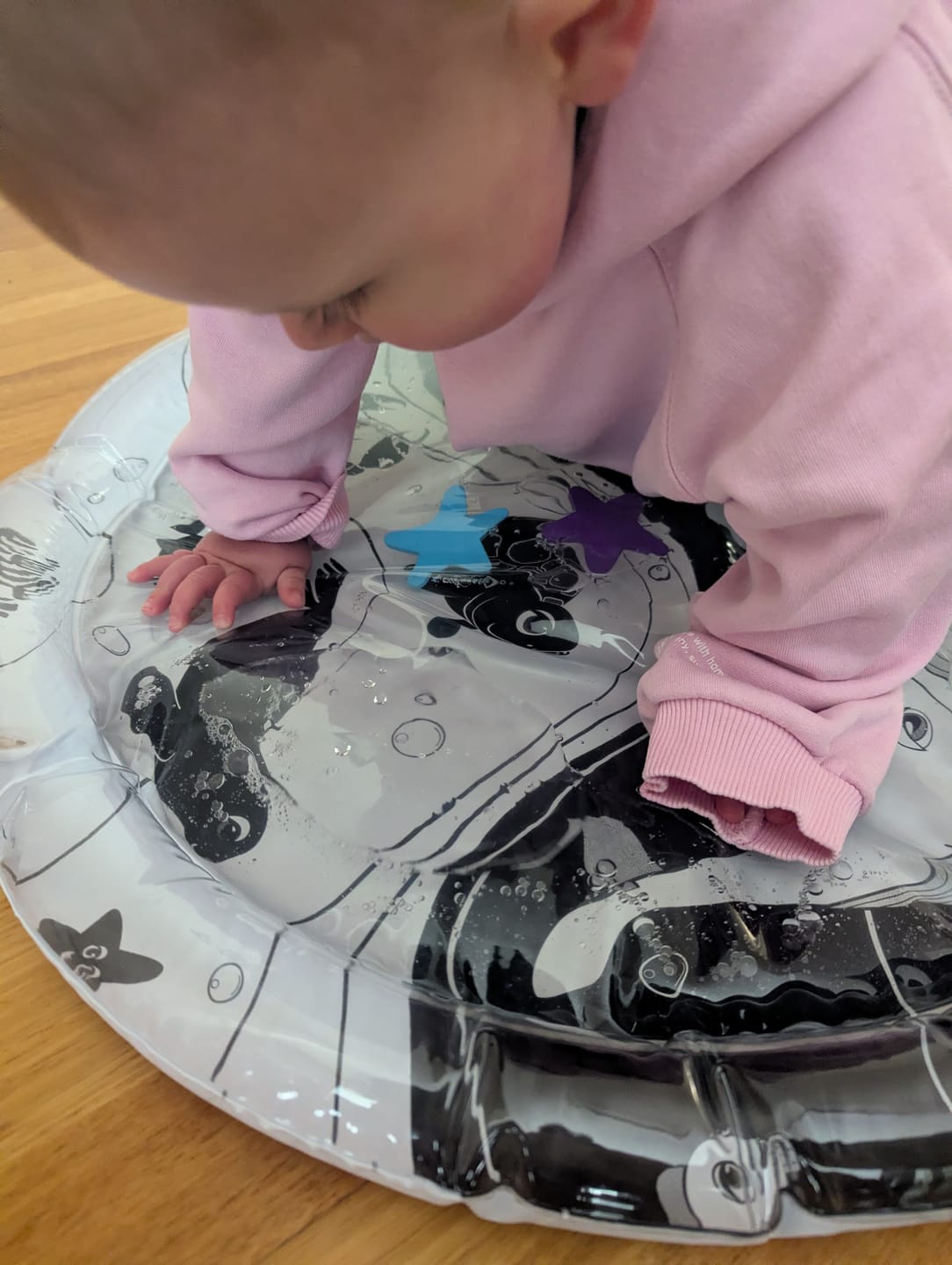 Customer photo review of Under The Sea High Contrast Sensory Water Mat
