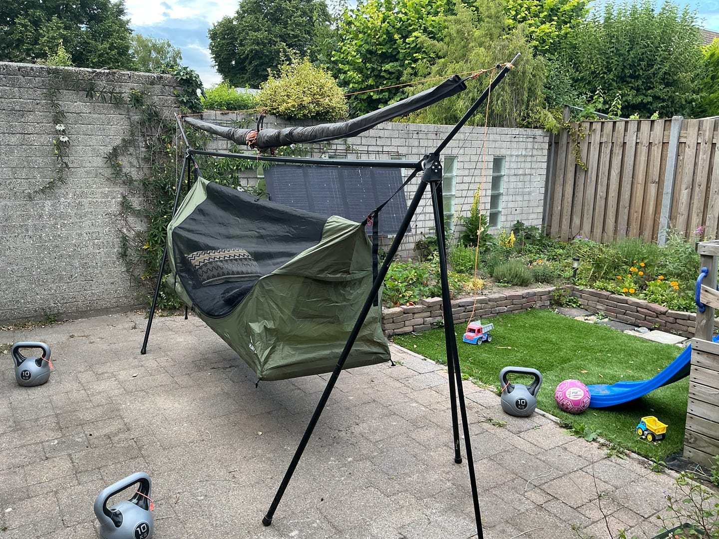 Customer photo review of Turtlebug Tarp Extension Kit