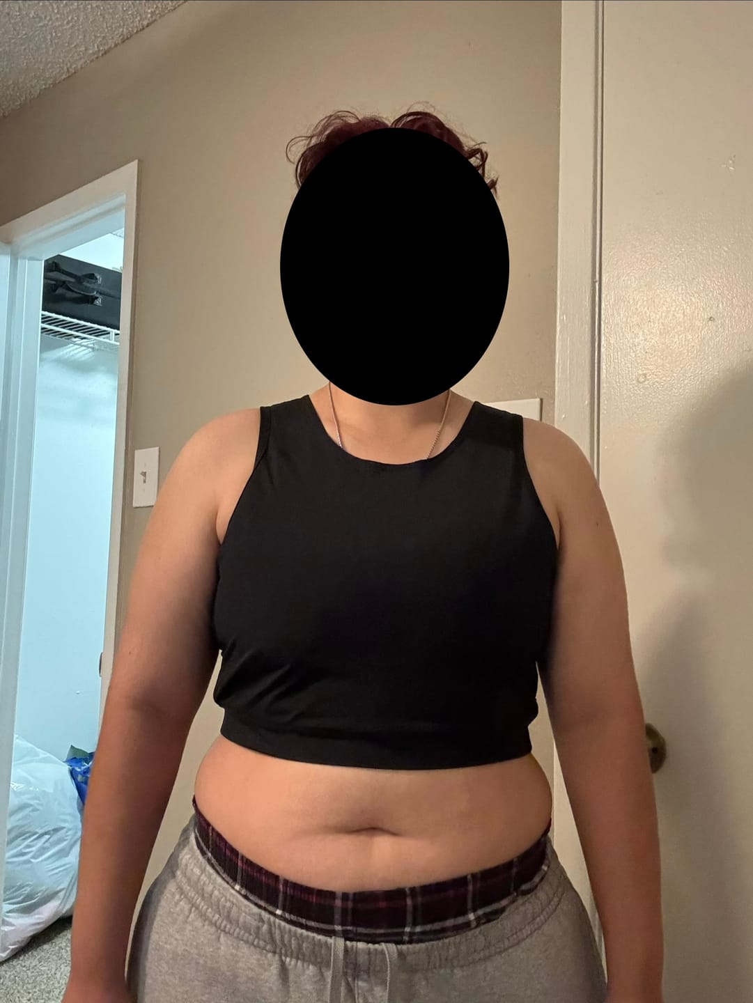 Customer photo review of Mesh Back Comfort Band Binder Black