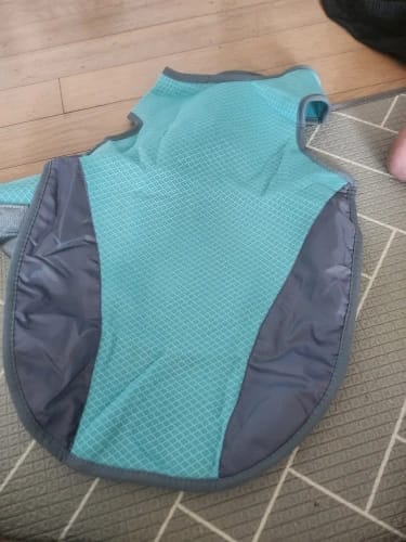 Customer photo review of TruePet Kühlweste Pro™ | Kühlweste & Geschirr in einem | Verdunstungskühlung · Reflektierend · Verstellbar | S–XXXL