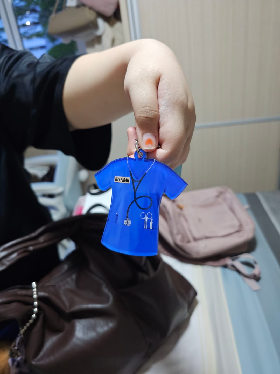 Customer photo review of Personalized Nurse Scrubs - Gift for nurse Acrylic  Ornament