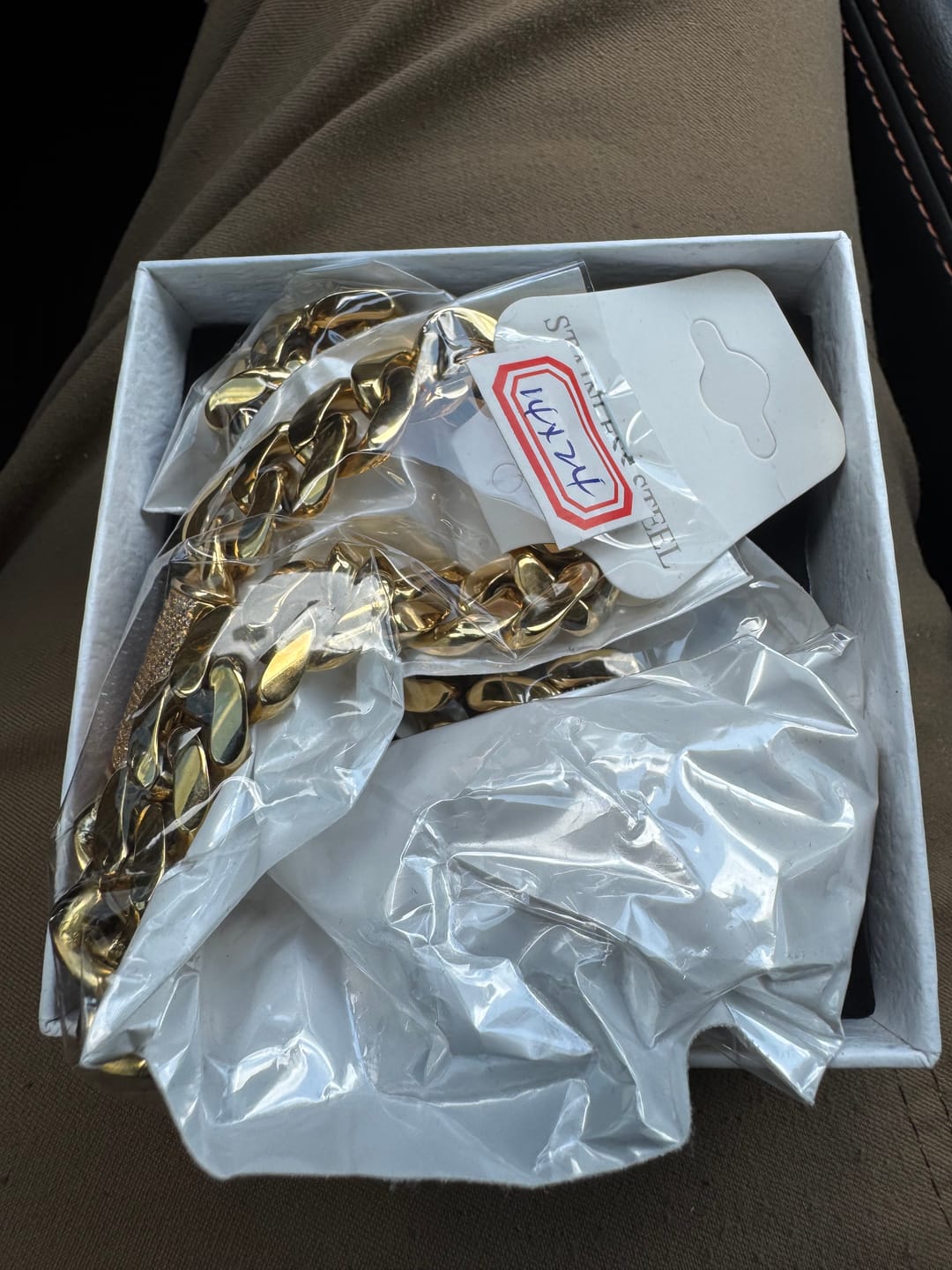 Customer photo review of 12mm Iced Out Miami Cuban Link Chain