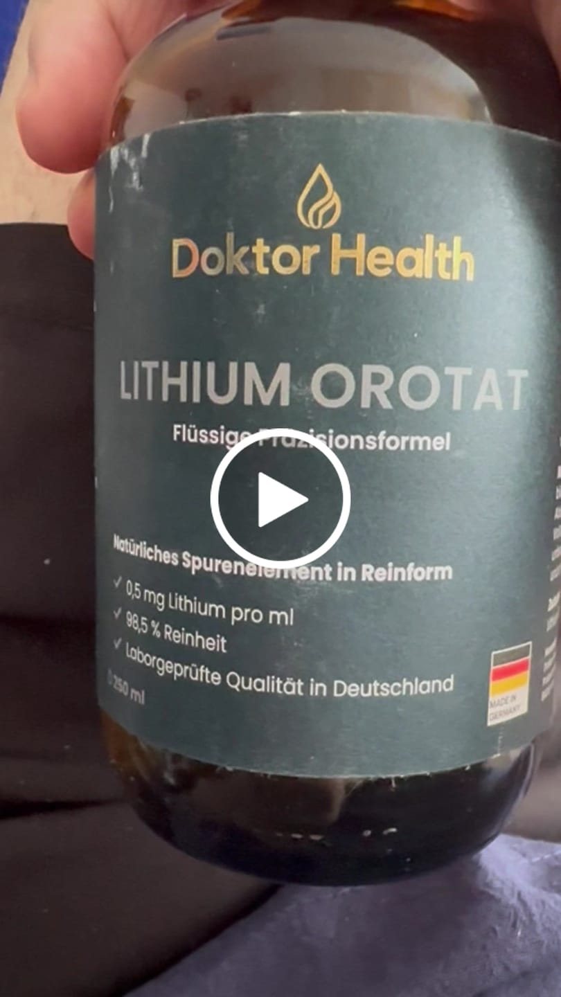 Customer video review of Lithium Orotat