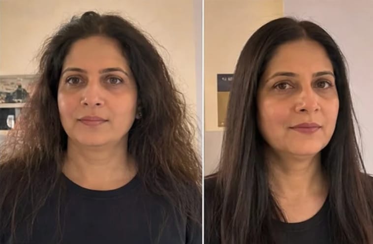Customer photo review of Mini Portable Hair Straightener