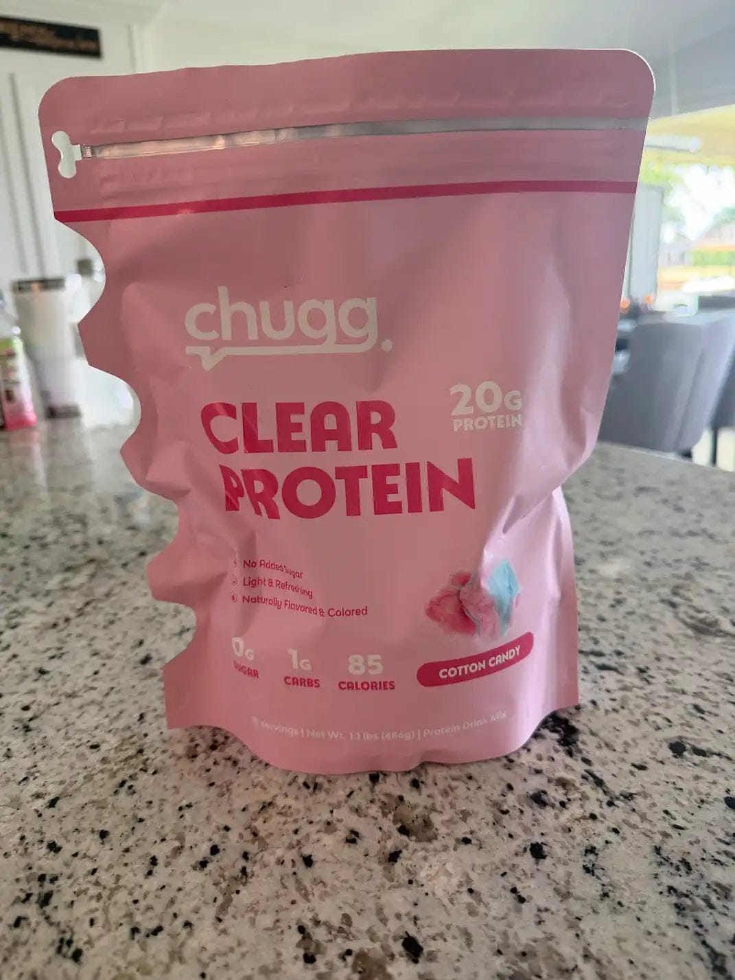 Customer photo review of Clear Protein Cotton Candy
