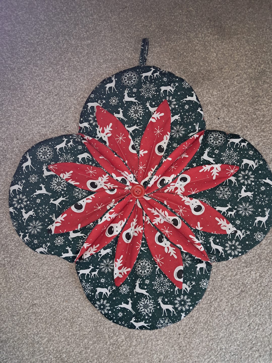 Customer photo review of Reindeer Polycotton Fabric