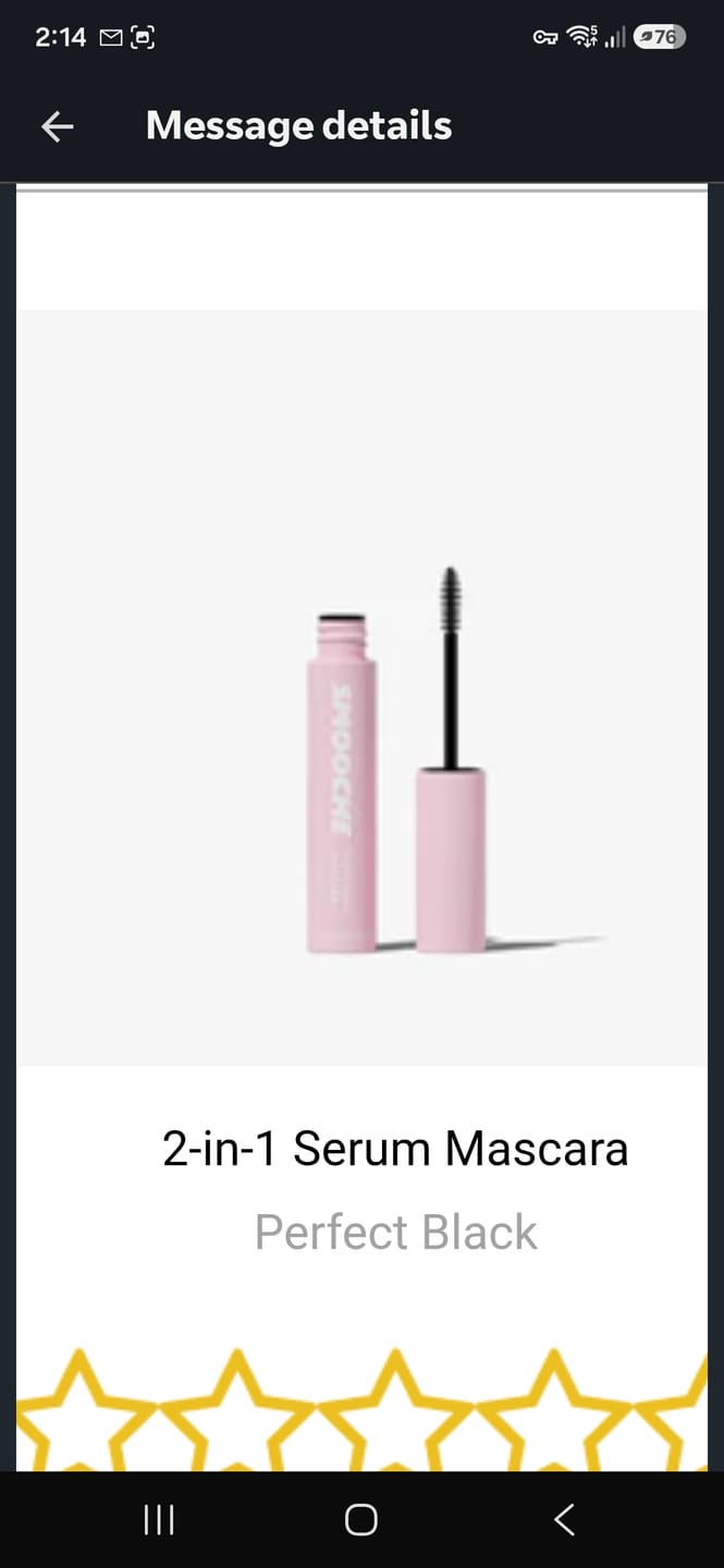 Customer photo review of 2-in-1 Serum Mascara