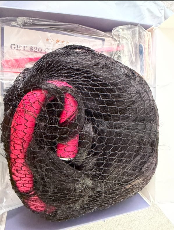 Customer photo review of Wavymy Pre-Styled Butterfly Cut Layer Yaki Straight Natural Wave Wig Beginner Friendly Wig Human Hair Wig 250% Density