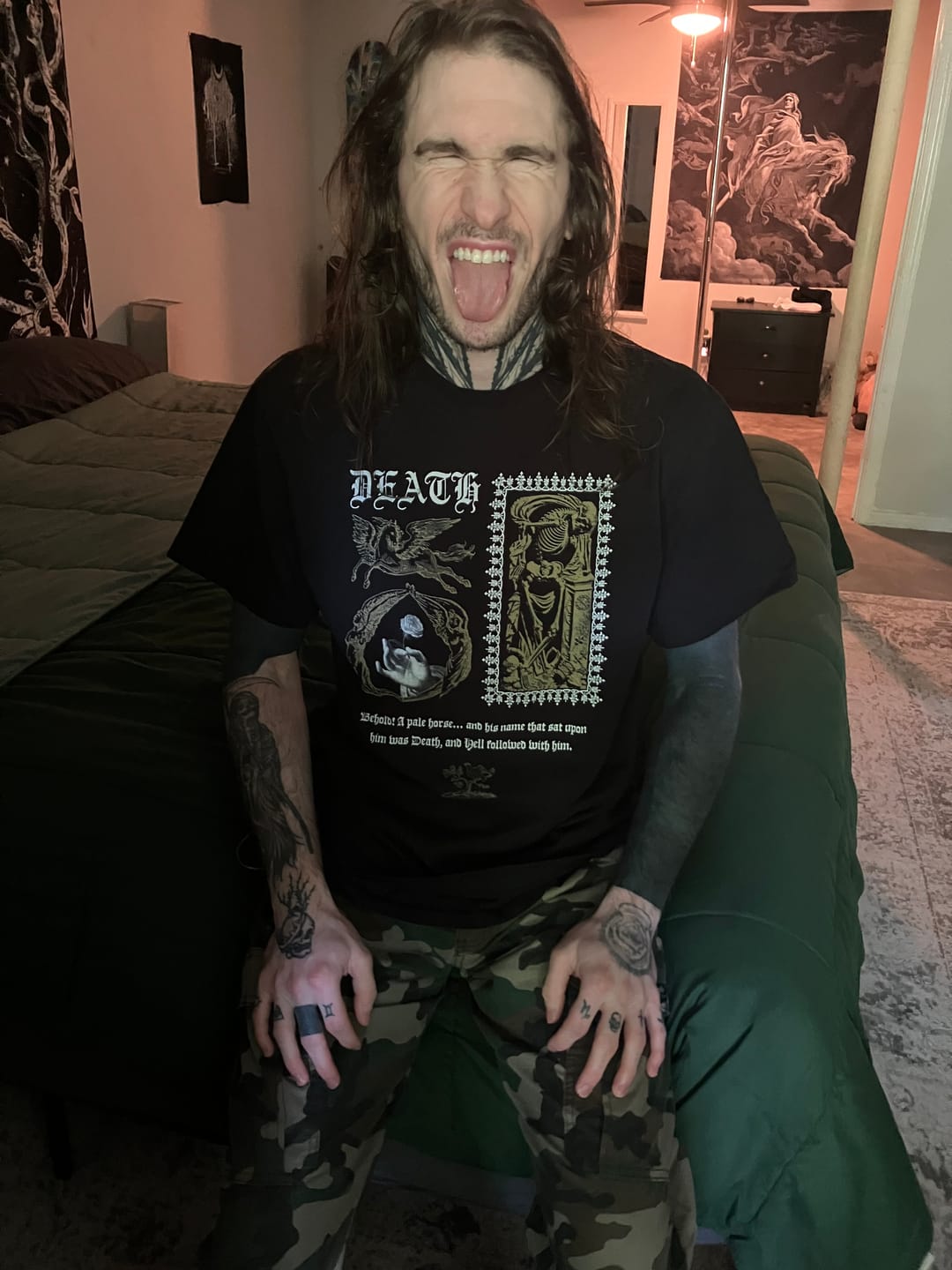 Customer photo review of Death Oversized Tee - The Four Horsemen