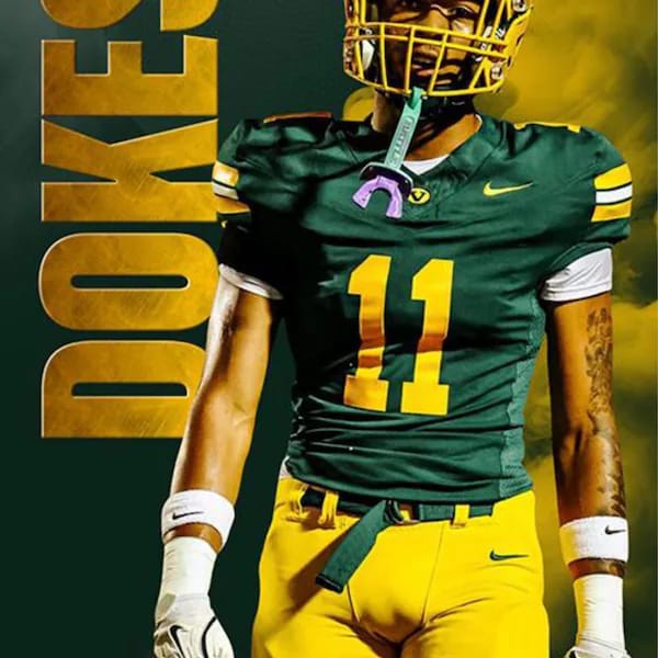 Customer photo review of Custom Sports Banner - Sports Legends Football
