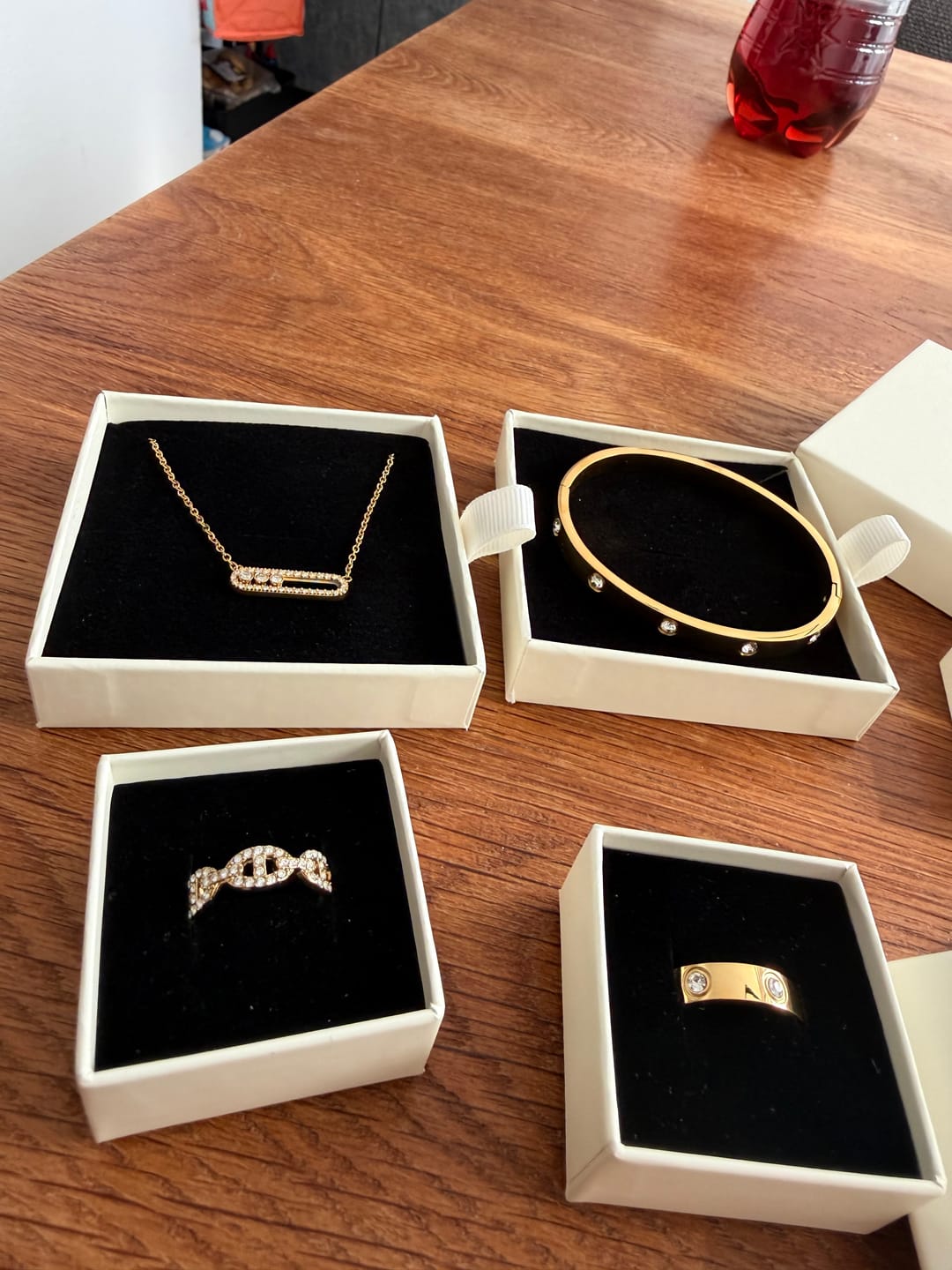 Customer photo review of Pave Soul Kette 18K Vergoldet