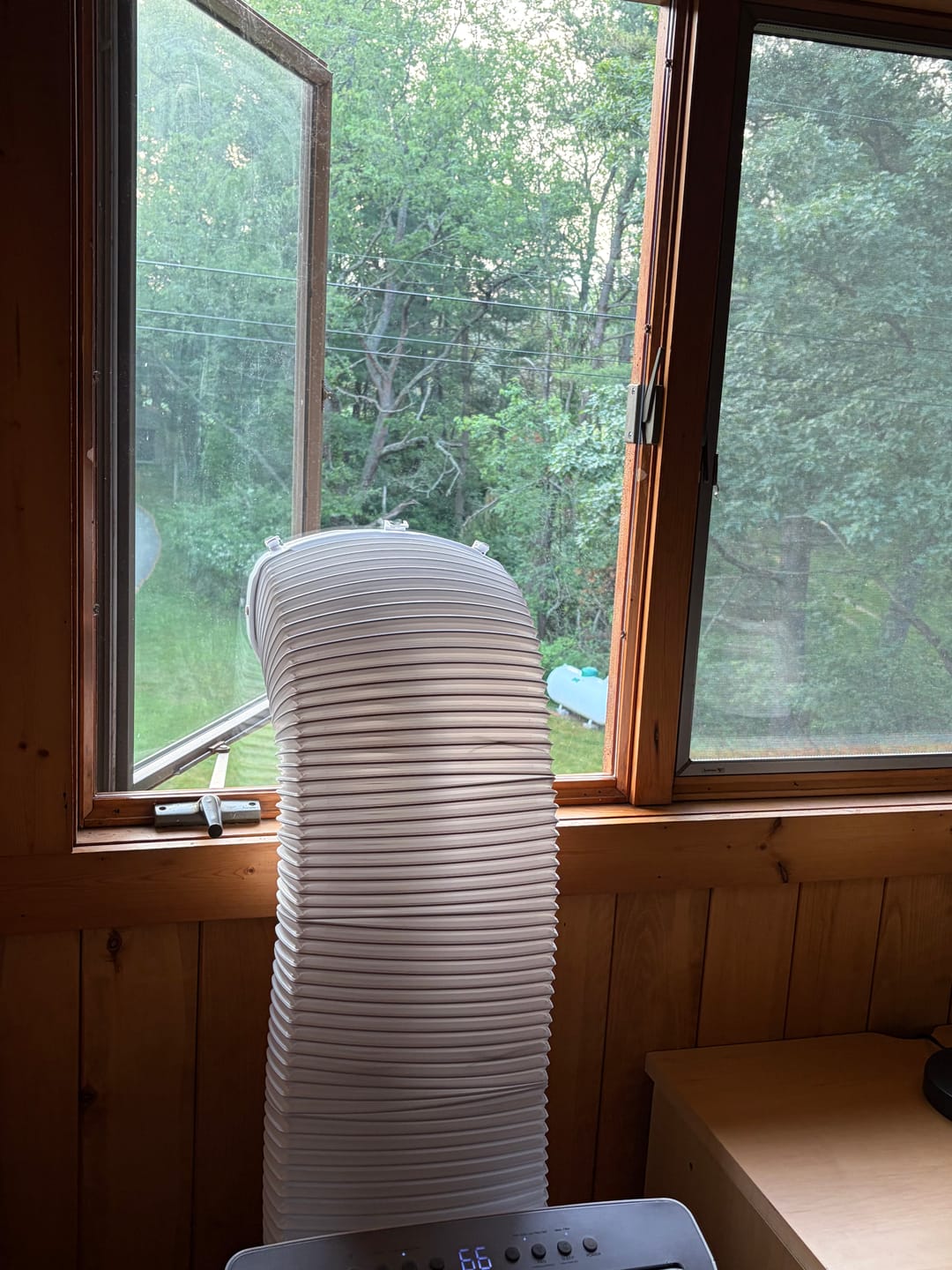 Customer photo review of Custom Portable AC Window Kit for Casement Windows