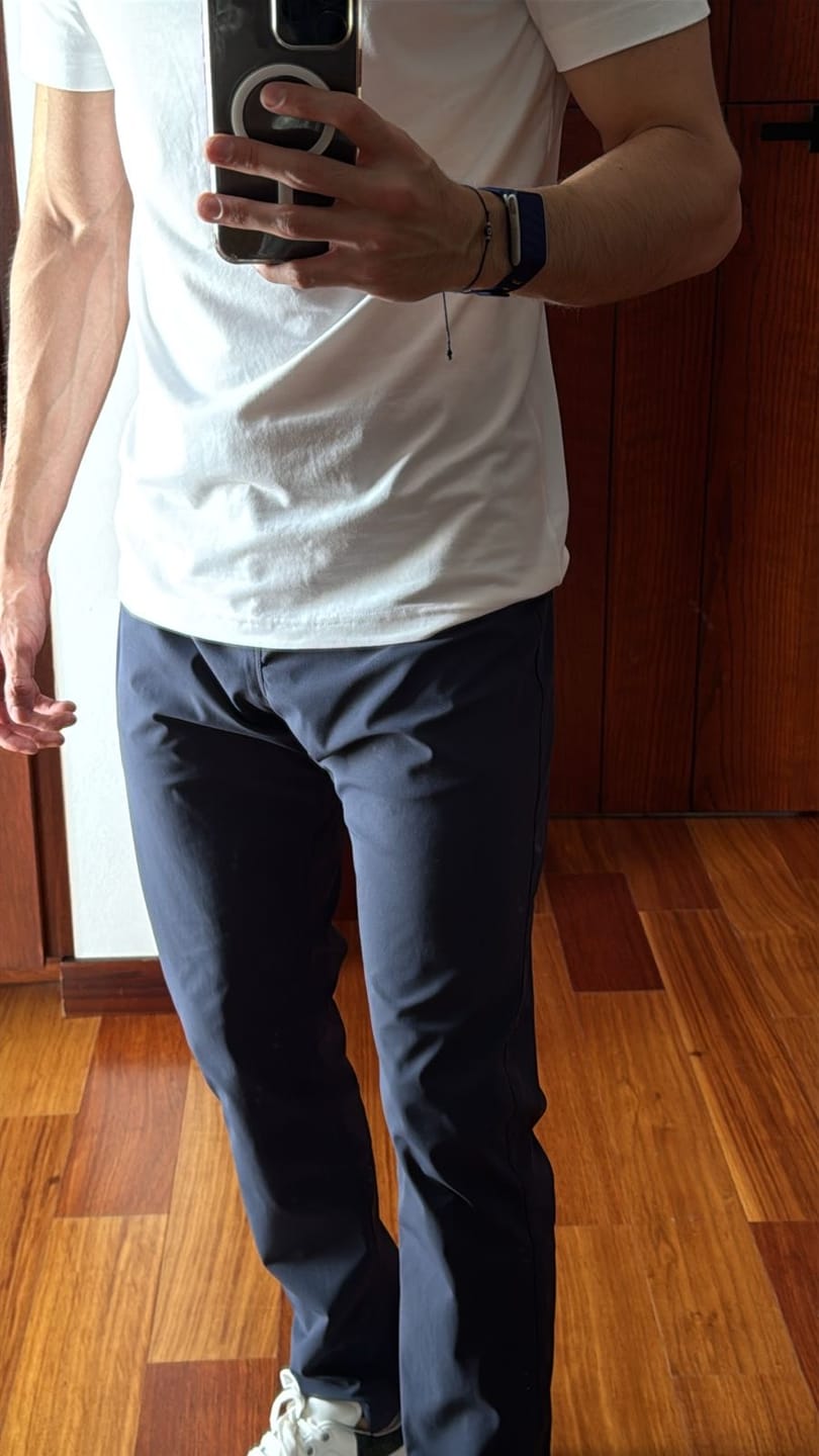 Customer photo review of 5-Pocket Pants - Navy