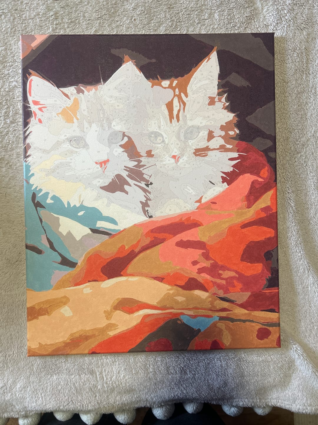 Customer photo review of Twin Cats (Pintura por Números) 40x50 cm
