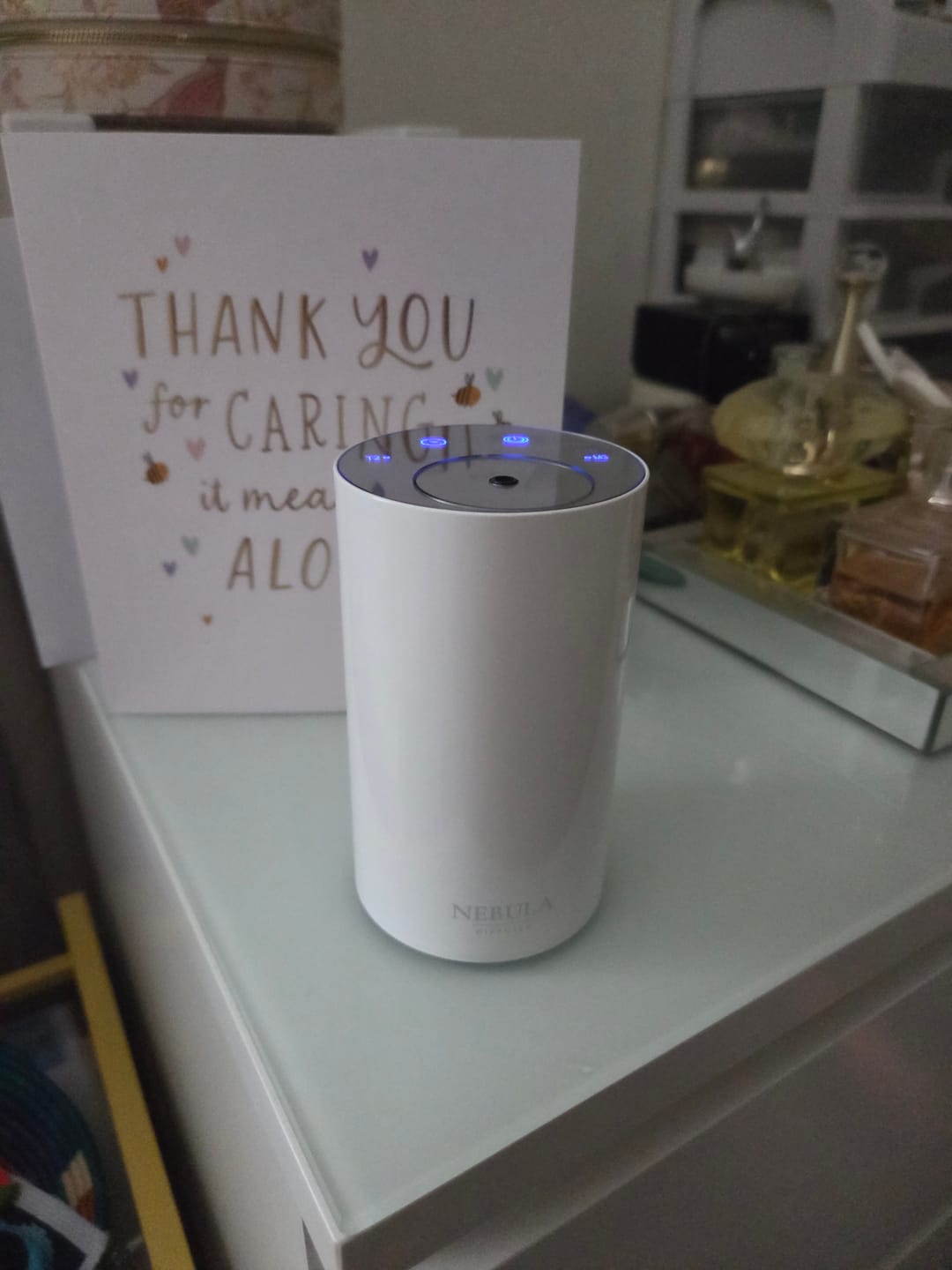 Customer photo review of Nebula Waterless Diffuser - Portable & Rechargeable