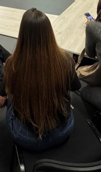 Customer photo review of 🥰 Reparador Total en 2 pasos + Polímero + Shampoo crecimiento