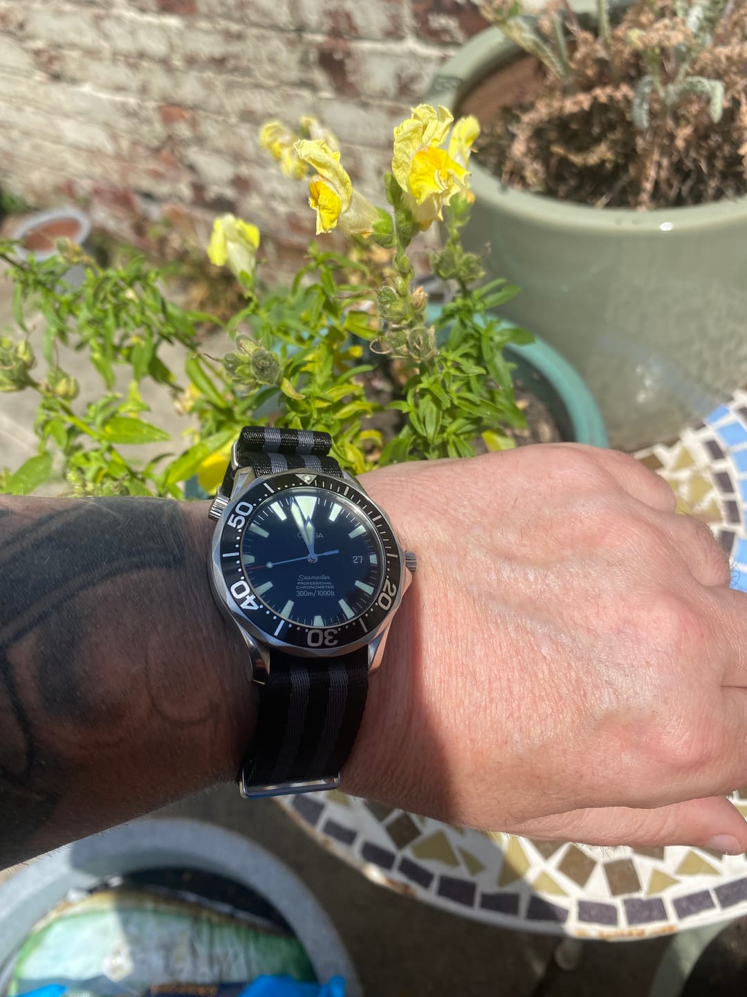Customer photo review of HD Bond Premium Nylon Watch Strap
