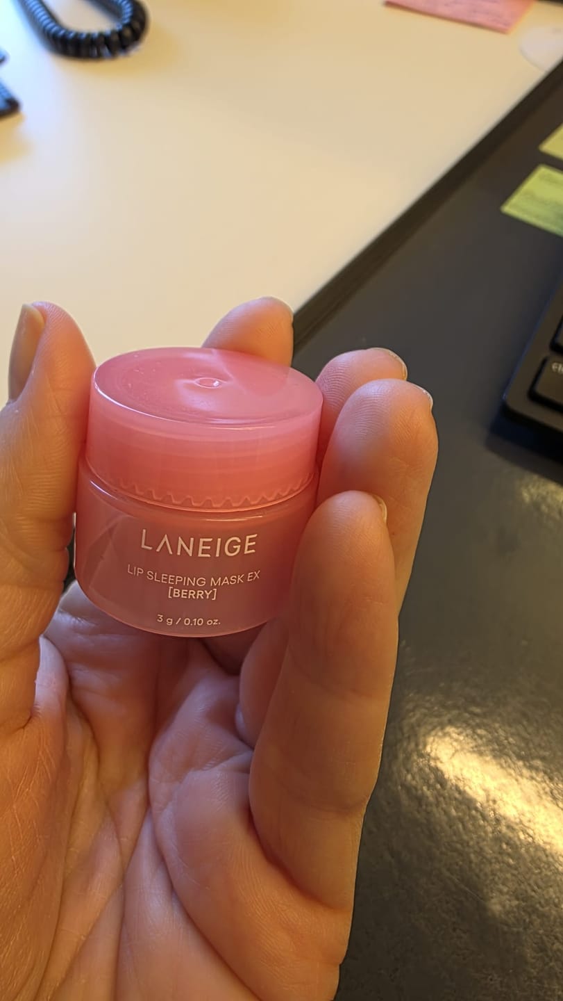 Customer photo review of Nakts maska lūpām LANEIGE Lip Sleeping Mask EX Berry