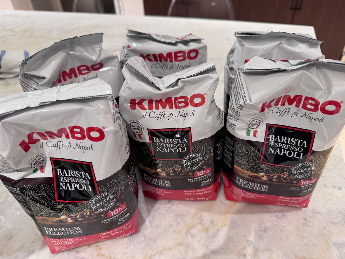 Customer photo review of Napoli Whole Bean Coffee - 12oz Bag