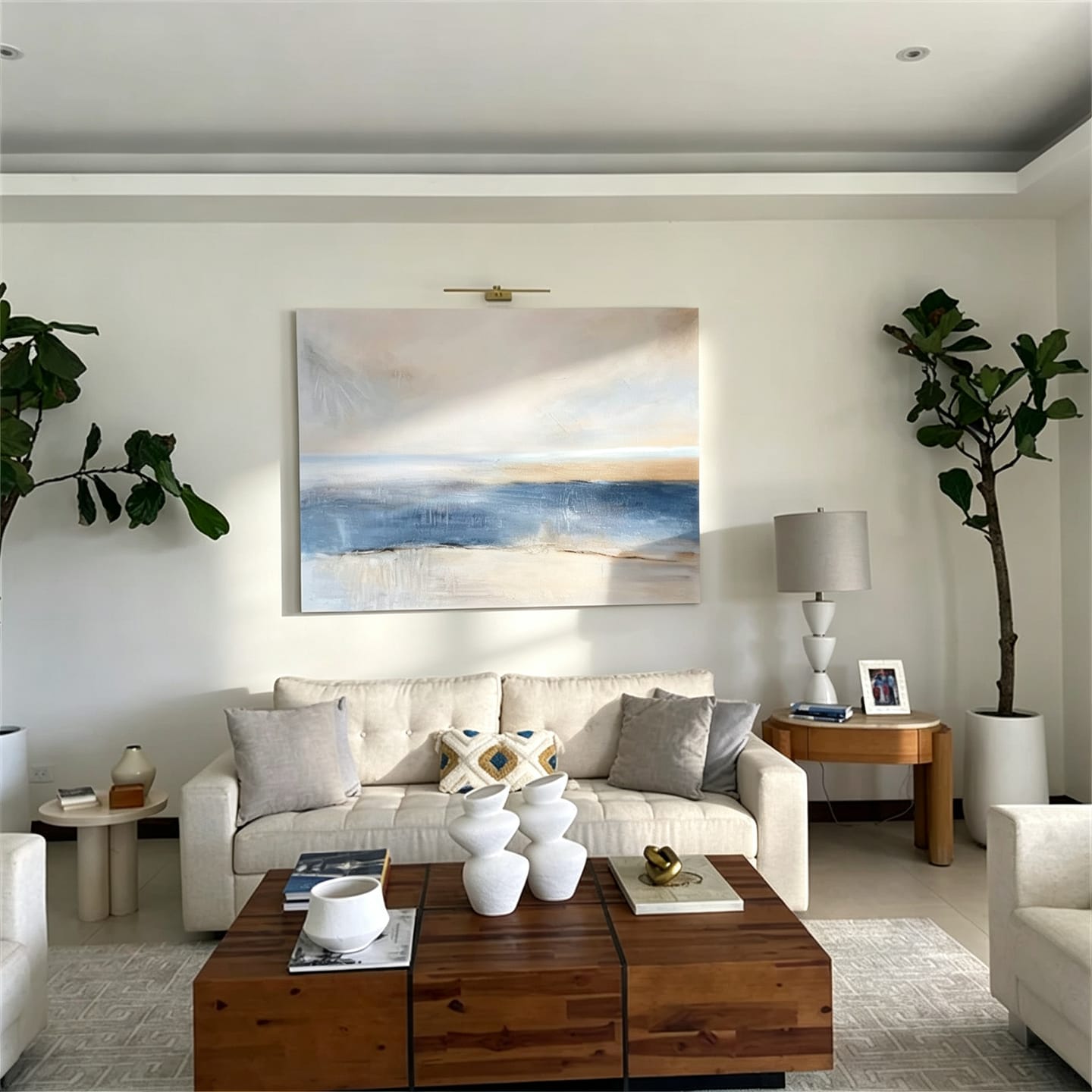 Customer photo review of Abstract Canvas Wall Art #AP302