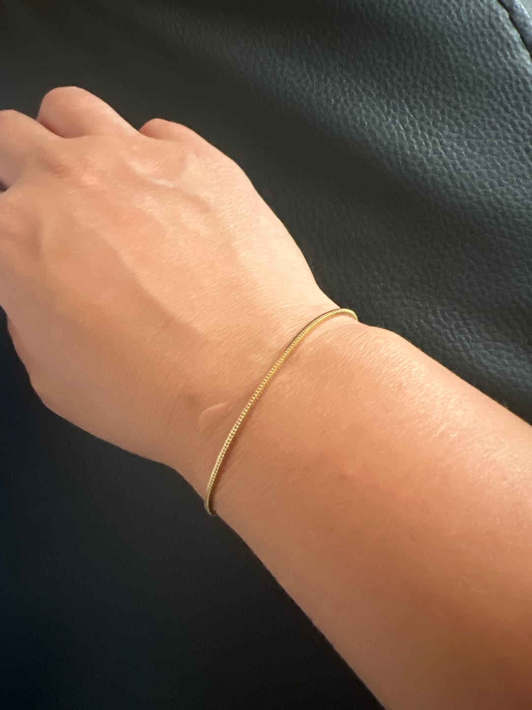 Customer photo review of Minimal Square Bracelet