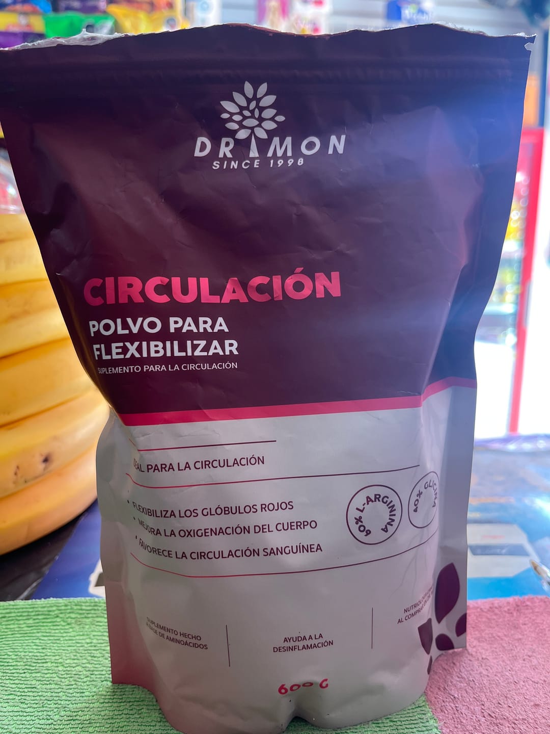 Customer photo review of Suplemento para la Circulación DR MON 600g L-ARGININA y GLICINA
