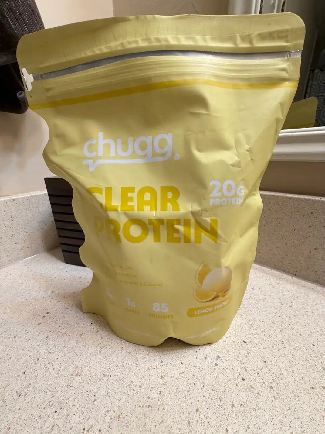 Customer photo review of Clear Protein Lemon Sorbet