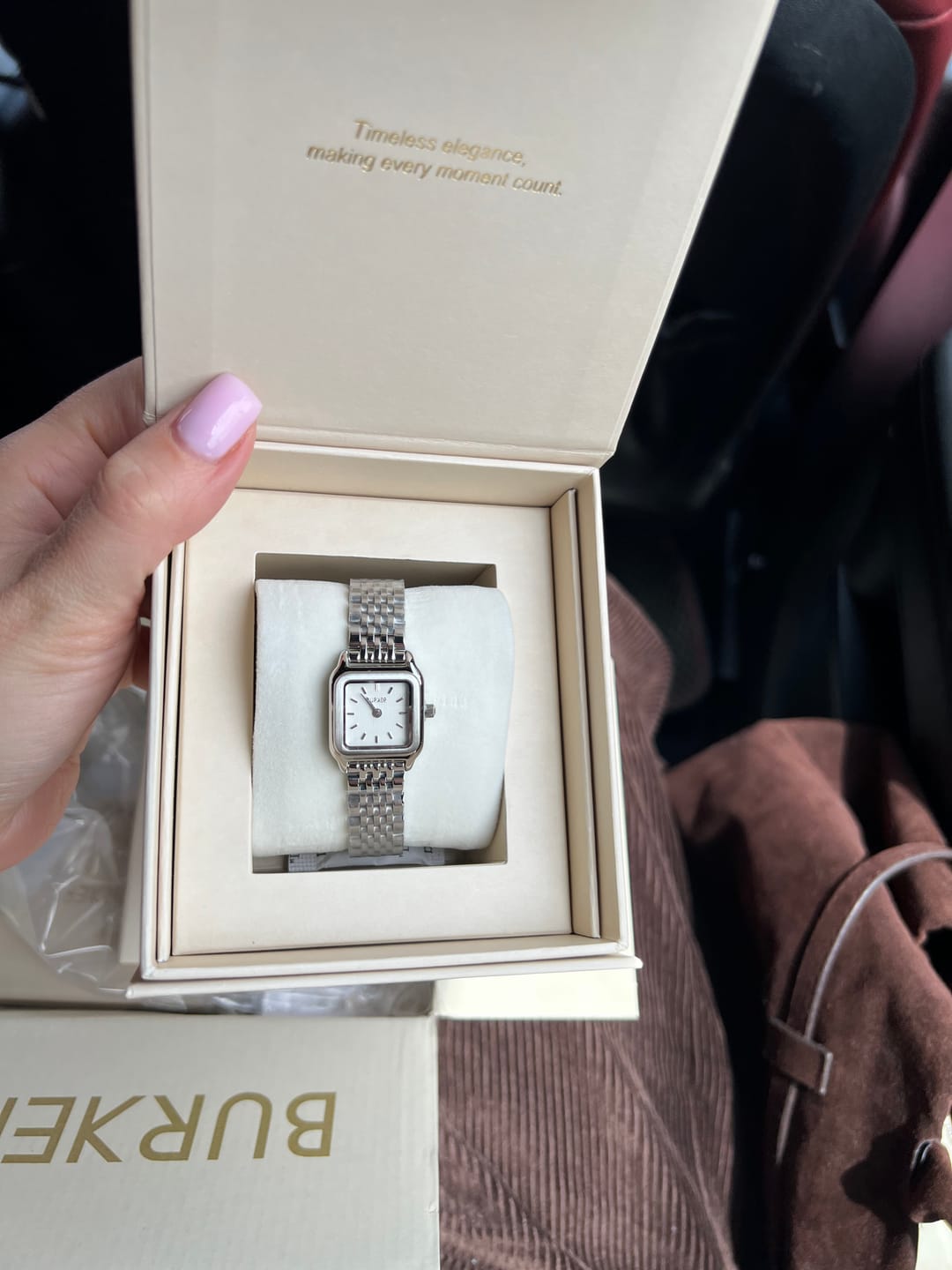 Customer photo review of Macy Petite Silver White