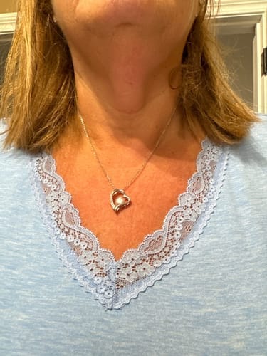 Customer photo review of To My Soulmate Necklace - "You Changed My Life" Love Knot Soulmate Gift Set - SM03v2