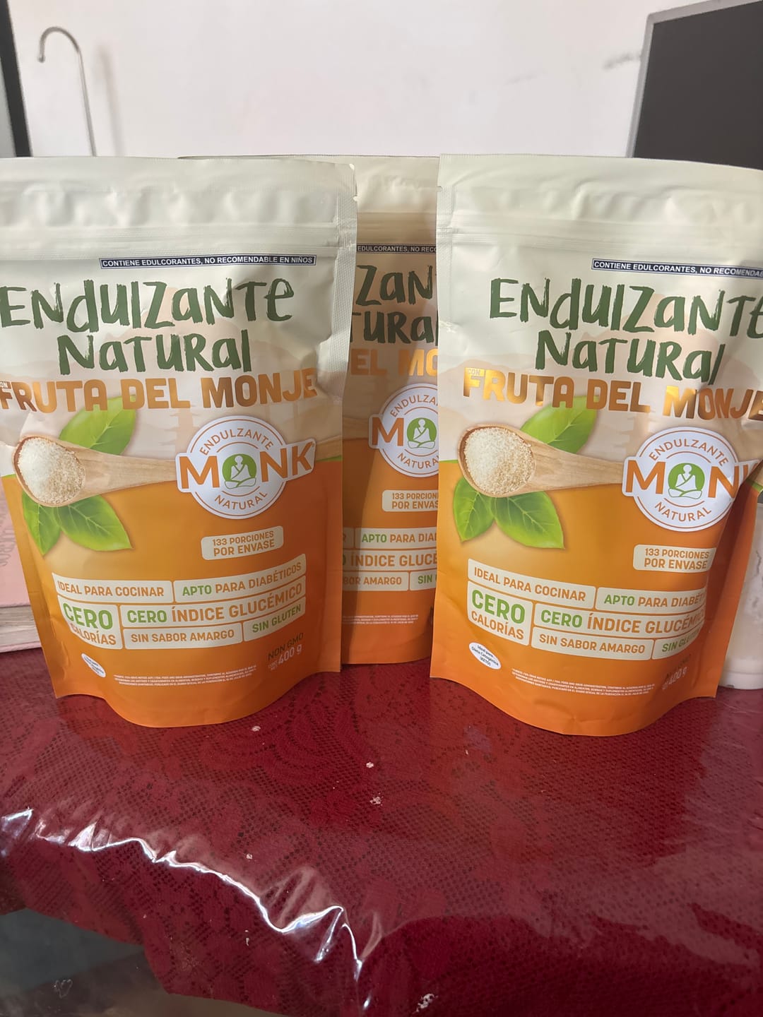 Customer photo review of Monk®: Endulzante natural fruta del monje (monk fruit) 400 g.