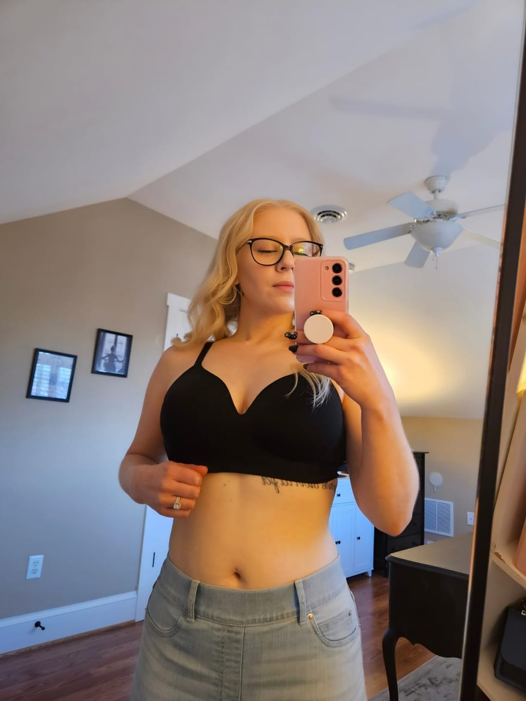 Customer photo review of ButterLift Wireless Support Bra