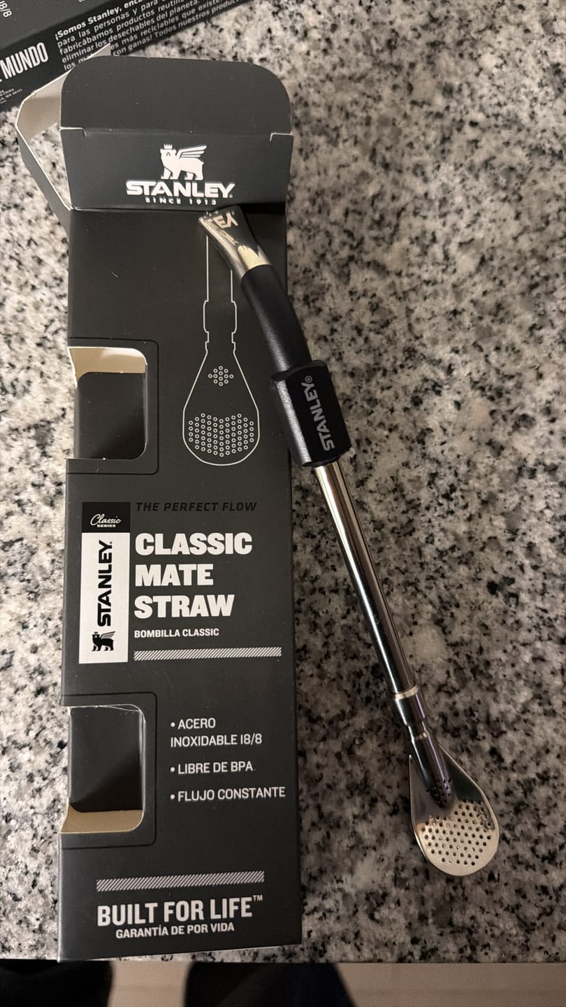 Customer photo review of Bombilla para Mate de Cuchara Negra