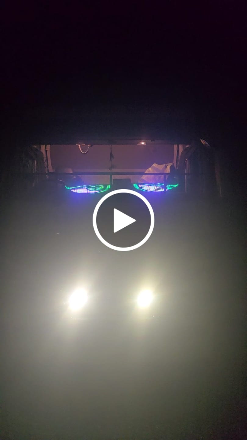 Customer video review of LED Windshield Eyes │ Night-Time Visibility With Style