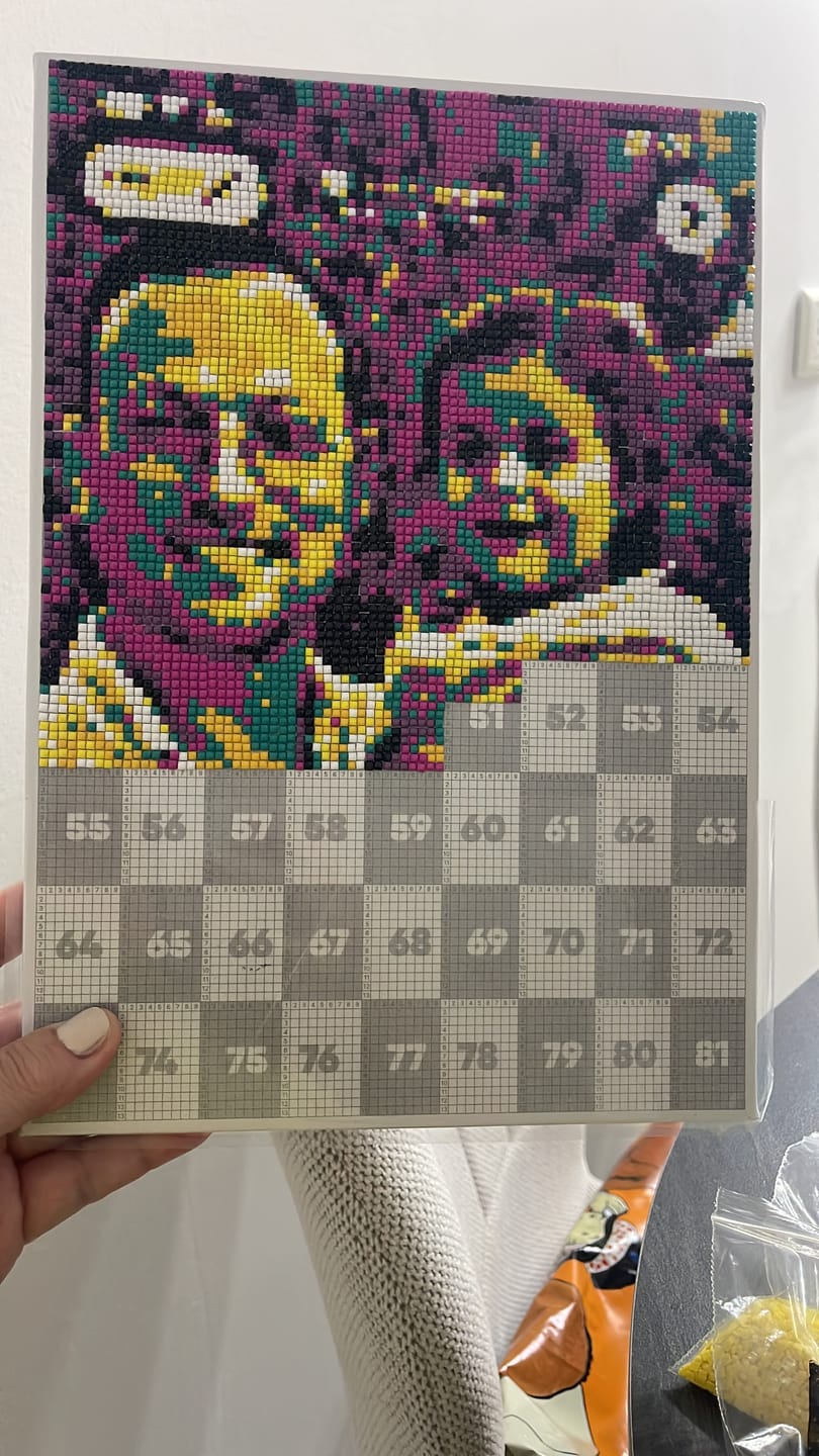 Customer photo review of ציור יהלומים לפי תמונה אישית QBRIX (מבצע 2+1)