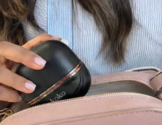 Customer photo review of Mini Portable Hair Straightener