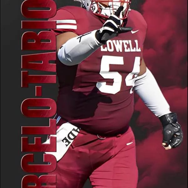 Customer photo review of Custom Sports Banner - Sports Legends Football