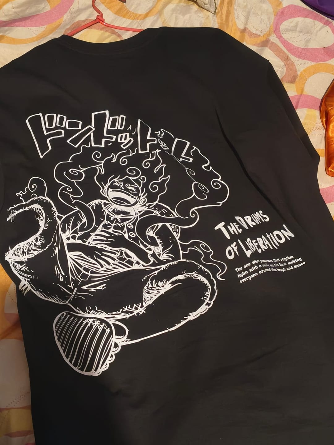 Customer photo review of Camisa Monkey D. Luffy Gear 5 - One Piece