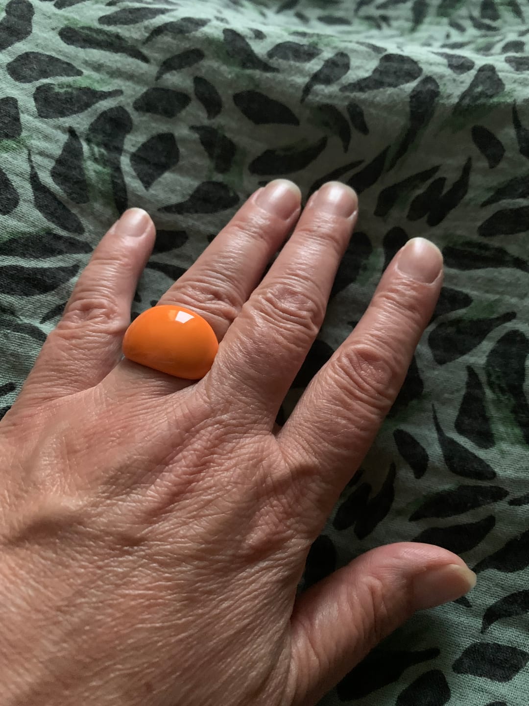 Customer photo review of Lava Drop SS Enamel Ring